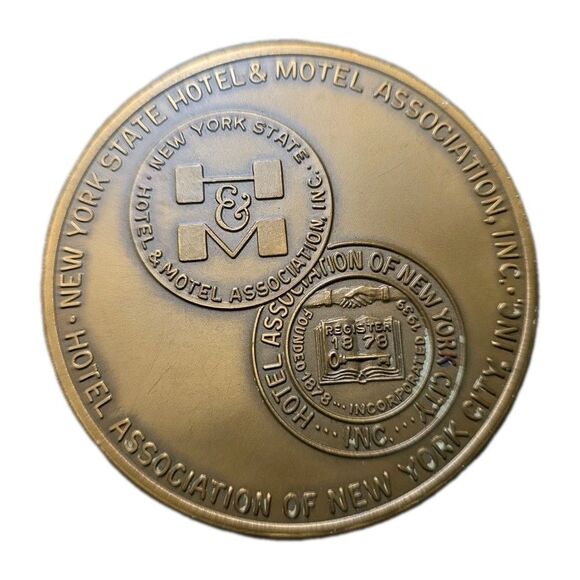 1965 BRONZE MEDAL 50 YEARS NATIONAL HOTEL MOTEL EXPOSITION NEW YORK - Picture 2 of 8